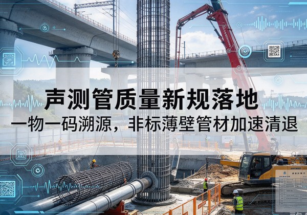 茂县声测管质量新规落地，一物一码溯源，非标薄壁管材加速清退