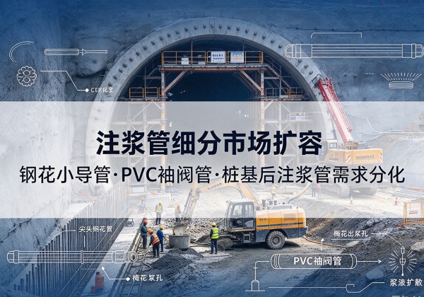 茂县注浆管细分市场扩容，隧道钢花小导管、PVC 袖阀管、桩基后注浆管需求分化